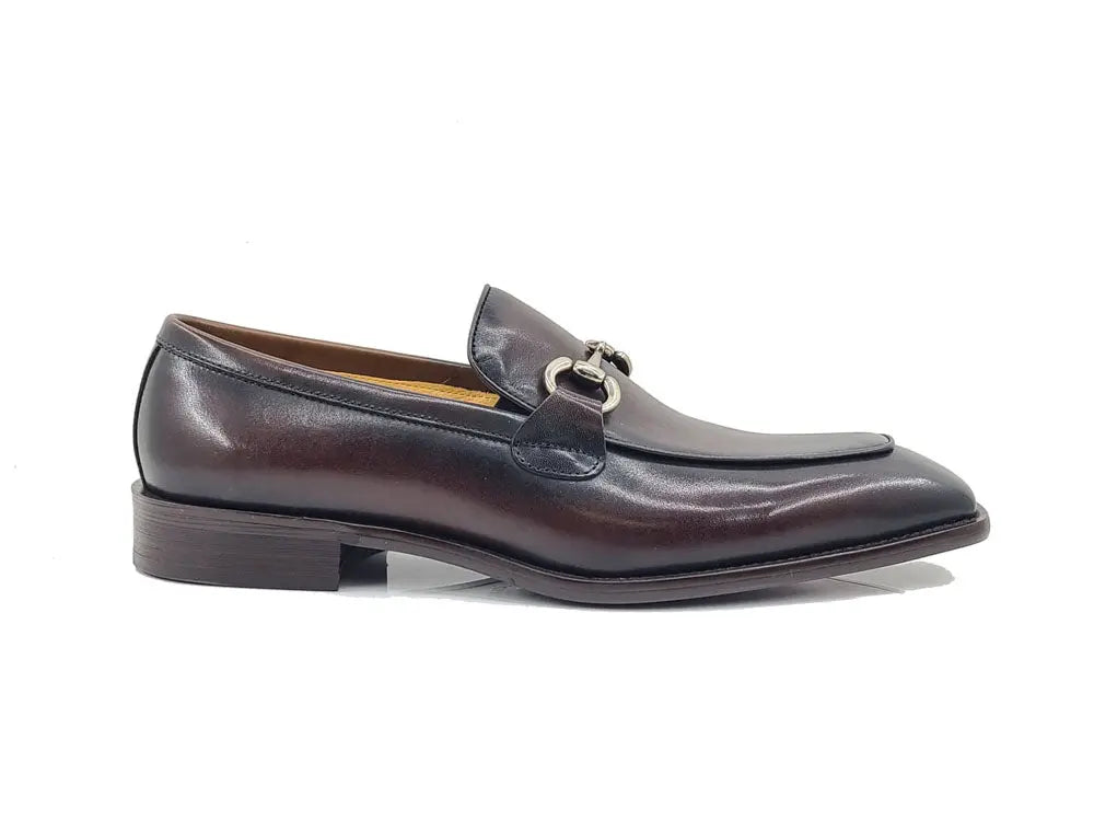 Burnished Calfskin Horsebit Loafer - 8