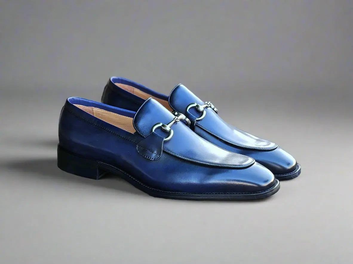 Burnished Calfskin Horsebit Loafer - 8
