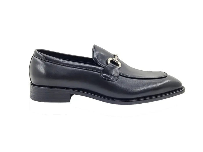 Carrucci Burnished Calfskin Horsebit Loafer