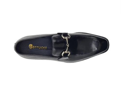 Carrucci Burnished Calfskin Horsebit Loafer