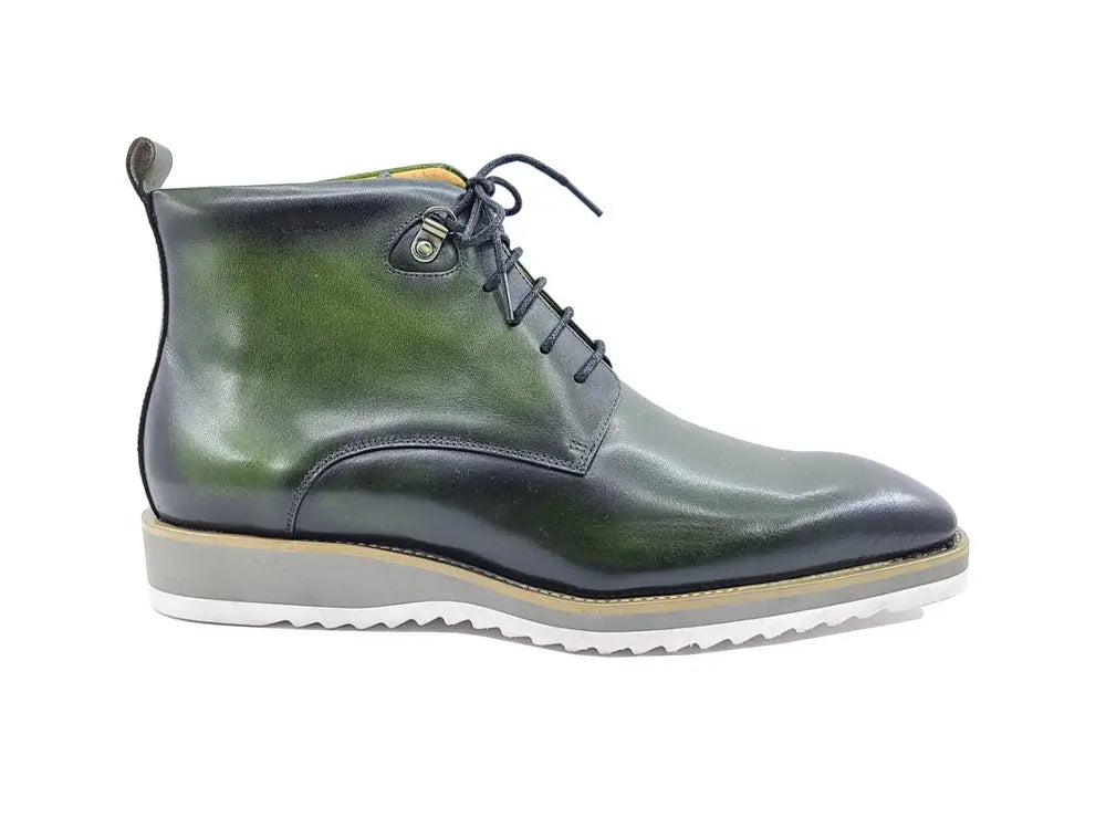 Carrucci Burnished Calfskin Lace-Up Boot - 7.5