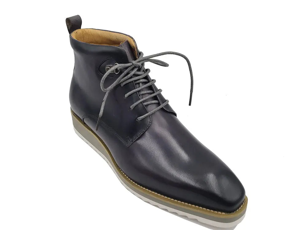 Burnished Calfskin Lace-Up Boot-New Designer Collection - 7