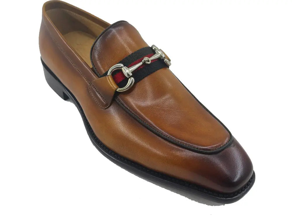 Burnished Calfskin Slip-On Loafer - 7.5