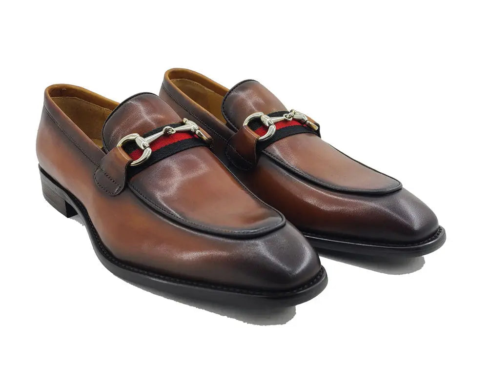 Burnished Calfskin Slip-On Loafer - 7.5