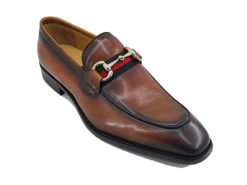 Burnished Calfskin Slip-On Loafer - 7.5