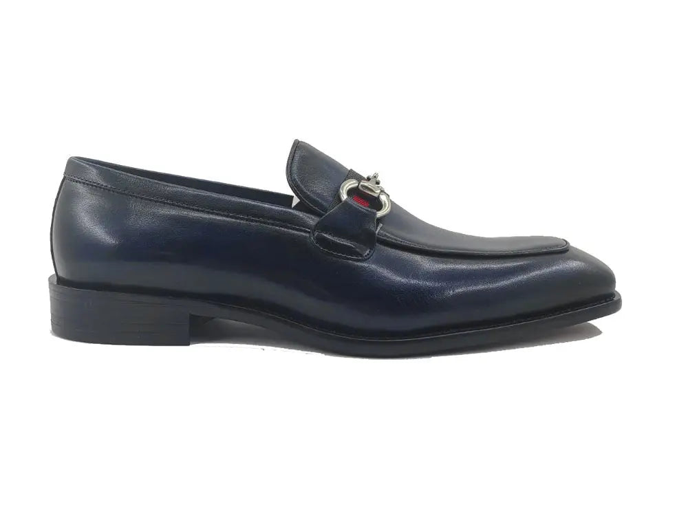 Burnished Calfskin Slip-On Loafer - 7.5