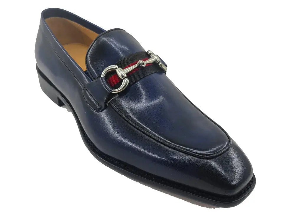 Burnished Calfskin Slip-On Loafer - 7.5