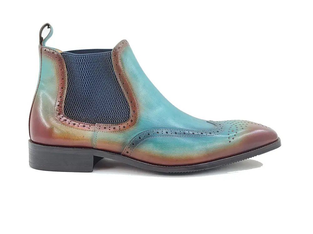 Burnished Calfskin Wingtip Boot - 9