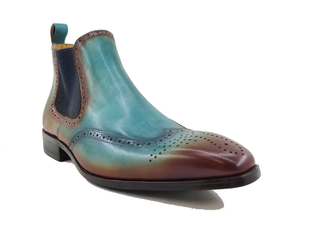 Burnished Calfskin Wingtip Boot - 9