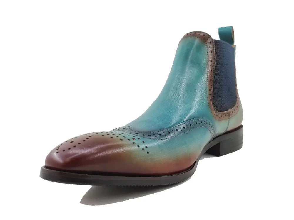 Burnished Calfskin Wingtip Boot - 9