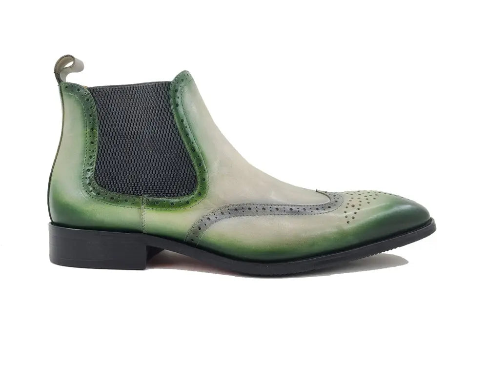 Burnished Calfskin Wingtip Boot - 9
