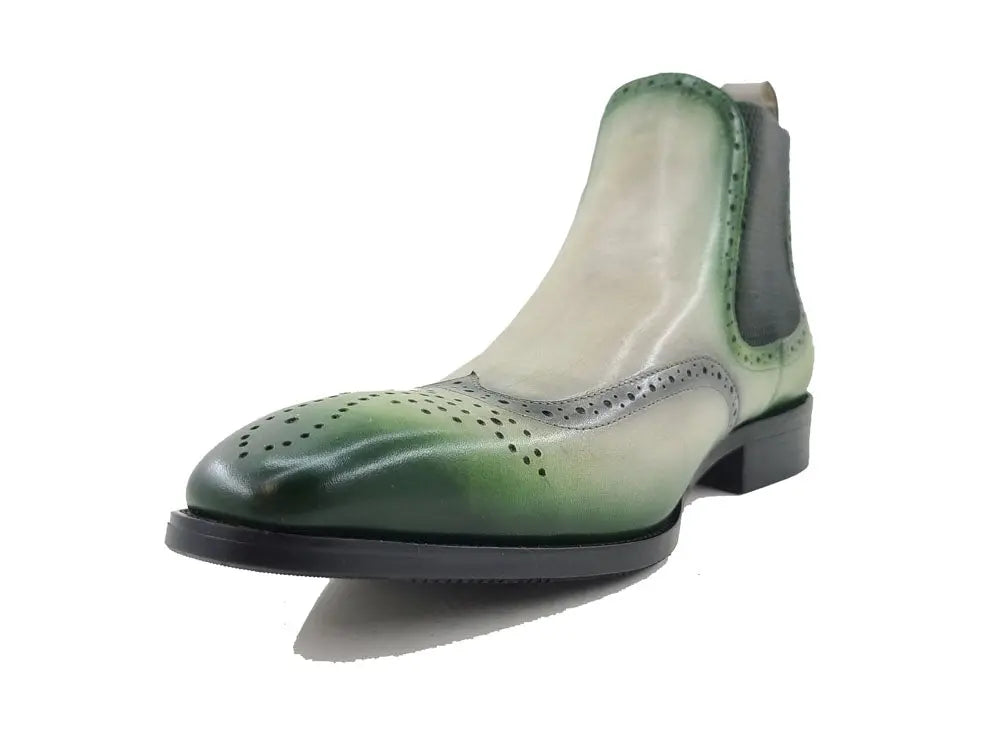Burnished Calfskin Wingtip Boot - 9