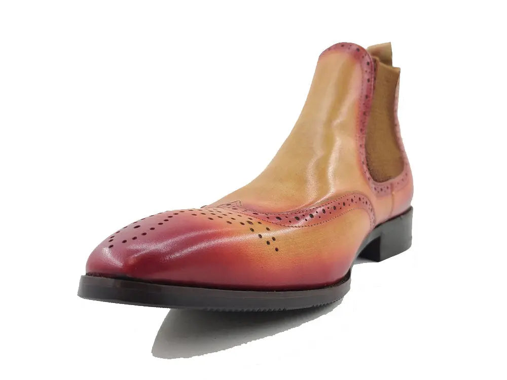 Burnished Calfskin Wingtip Boot - 9