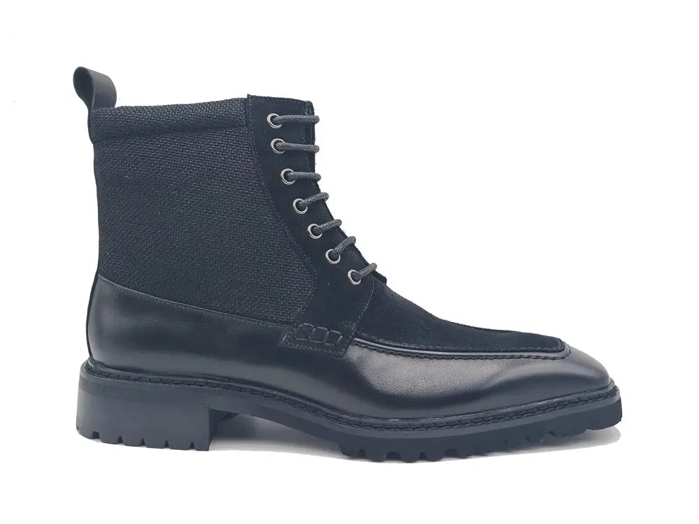 Carrucci Lace-up Boot with Side Zipper - 7.5