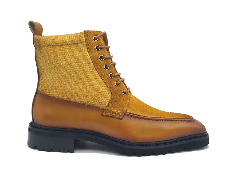 Carrucci Lace-up Boot with Side Zipper - 7.5