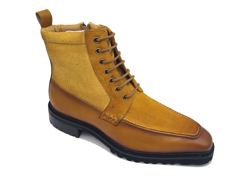 Carrucci Lace-up Boot with Side Zipper - 7.5