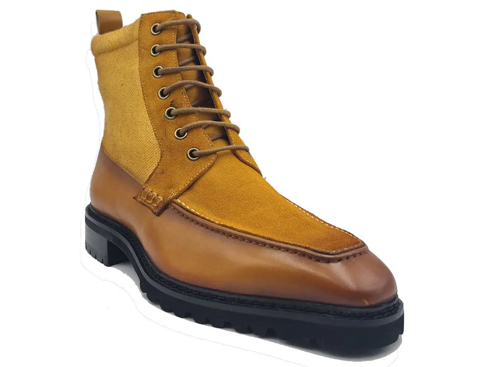 Carrucci Lace-up Boot with Side Zipper - 7.5