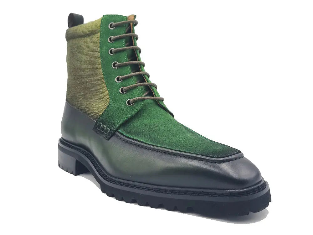 Carrucci Lace-up Boot with Side Zipper - 7.5