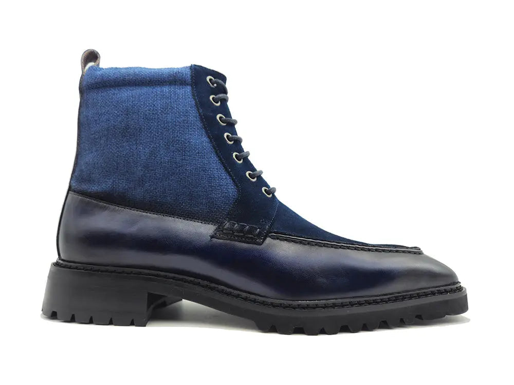 Carrucci Lace-up Boot with Side Zipper - 7.5