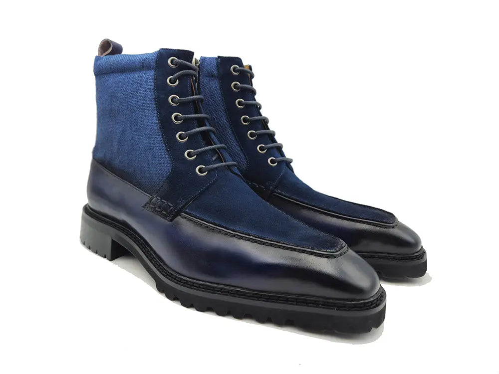 Carrucci Lace-up Boot with Side Zipper - 7.5