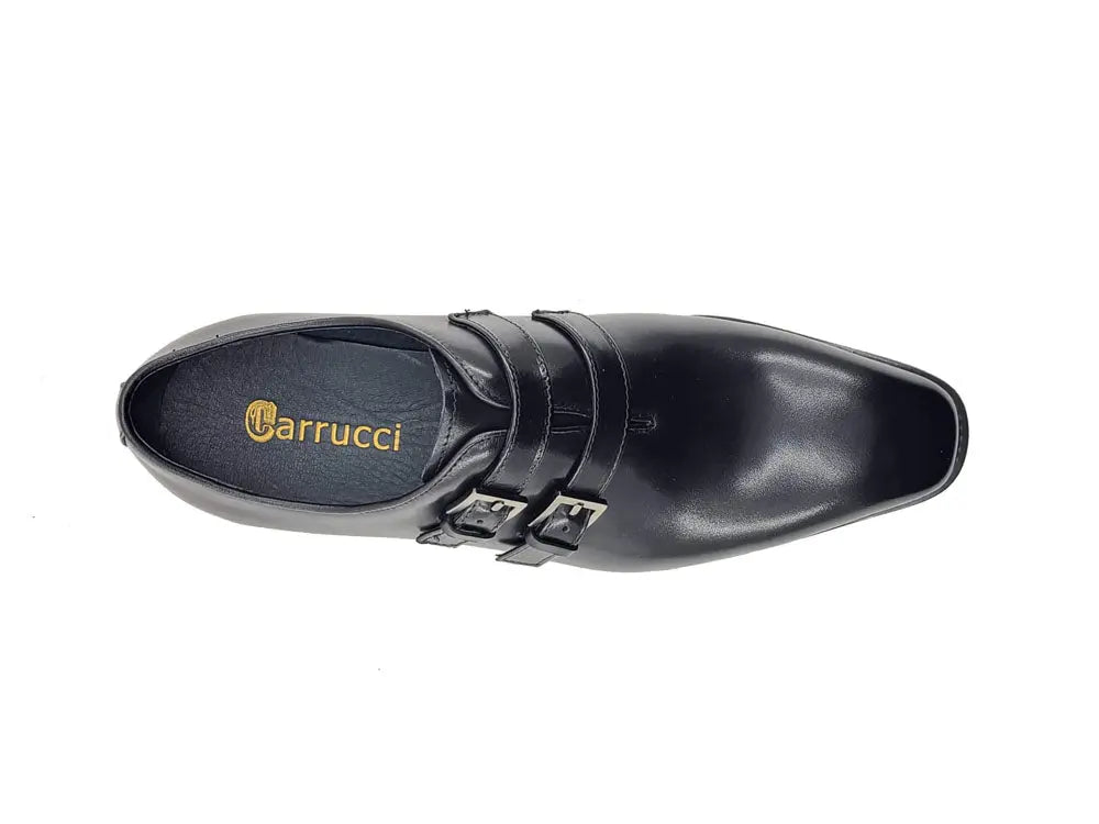 Carrucci Burnished Double Monk Whole Cut Shoe - 8