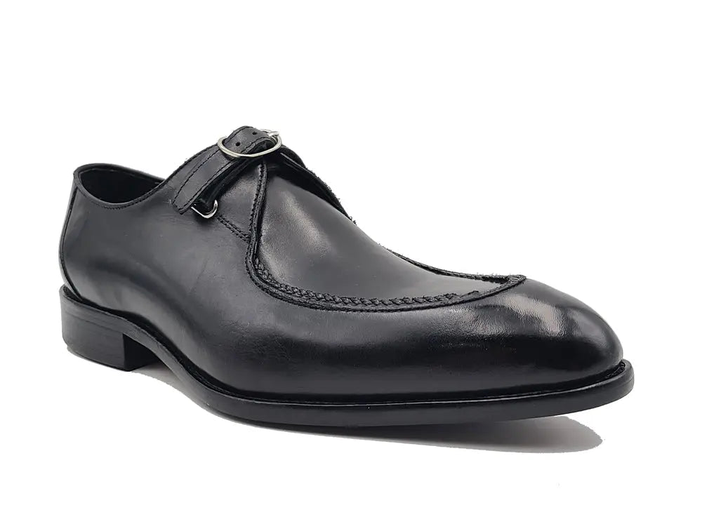 Carrucci Burnished Moc Toe Single Monk Loafer - 7.5