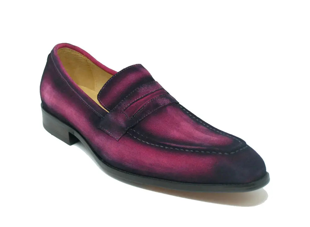Carrucci Burnished Suede Penny Loafer - 7.5