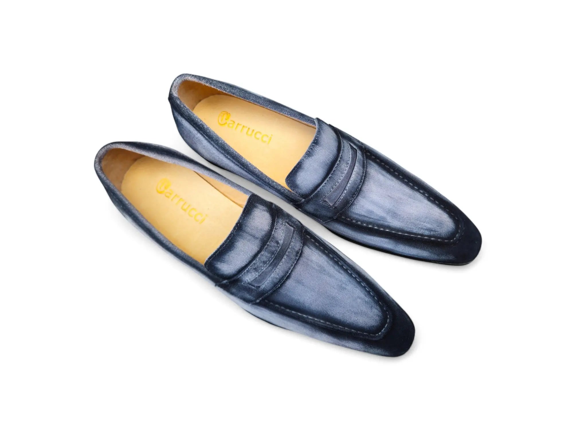 Carrucci Burnished Suede Penny Loafer - 7.5