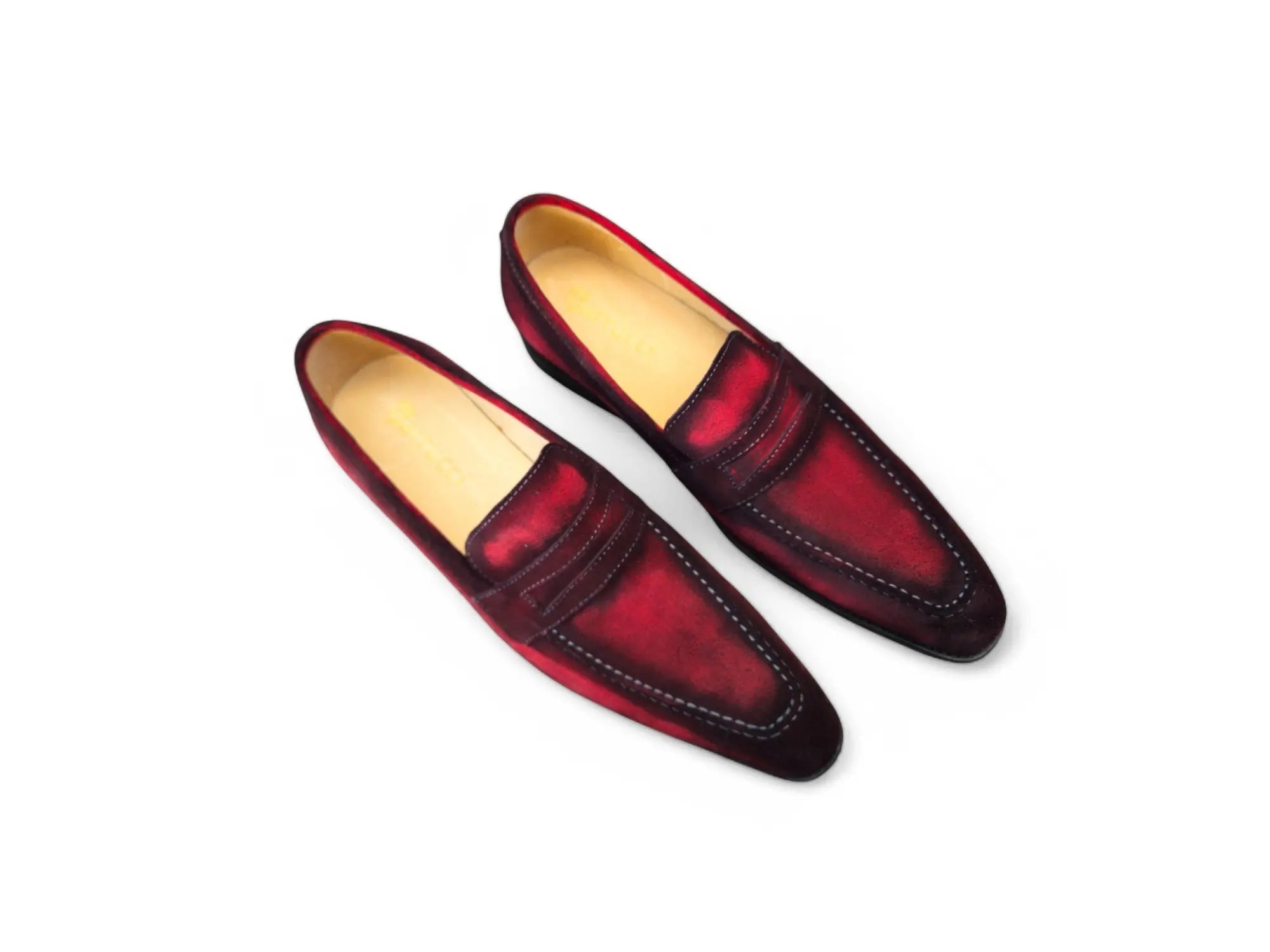 Burnished Suede Penny Loafer - 7.5