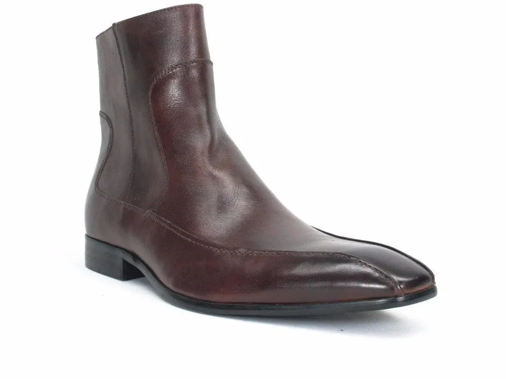 Burnished Zip Boots - 8