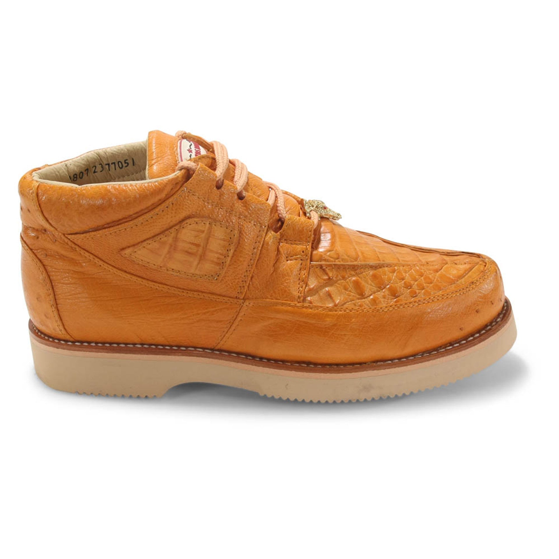 Los Altos Casual Buttercup Caiman Belly & Ostrich Shoes - 8