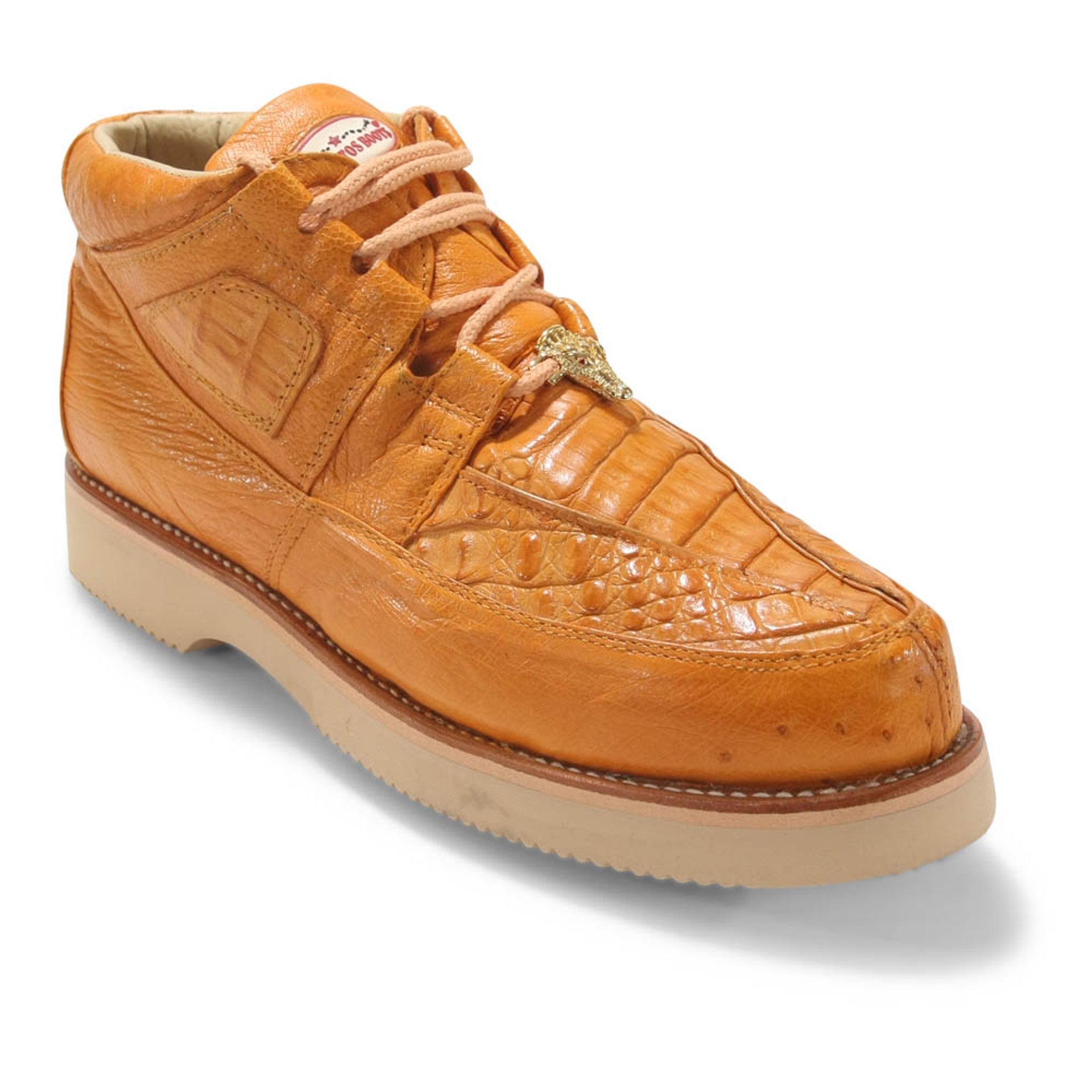 Los Altos Casual Buttercup Caiman Belly & Ostrich Shoes - 8