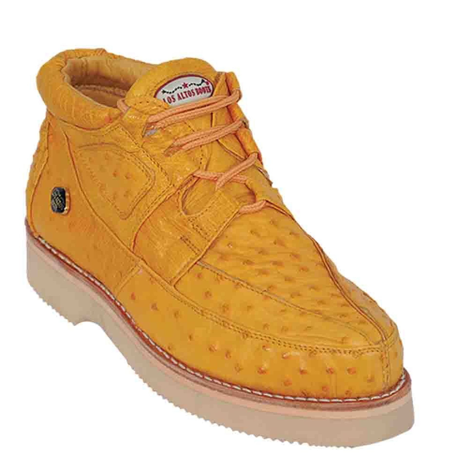 Los Altos Men's Casual Buttercup Full Ostrich Rubber Sneakers - 6