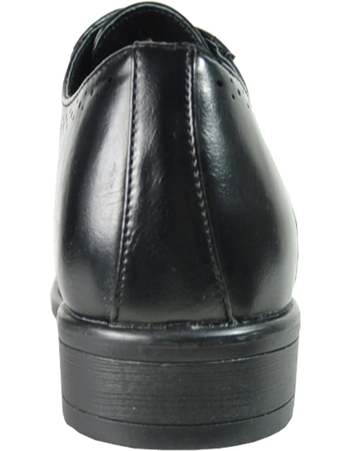 Vintage 1920's Men's Wingtip Dress Shoe - Black Lace Up Style