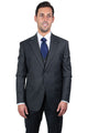 "Mens Stacy Adams Suit - Stacy Adams  Suit Men's Charcoal Grey Two Button Vested Suit"