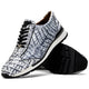 Marco Di Milano Alonzo Men's Shoes Genuine Caiman Crocodile Casual Sneakers