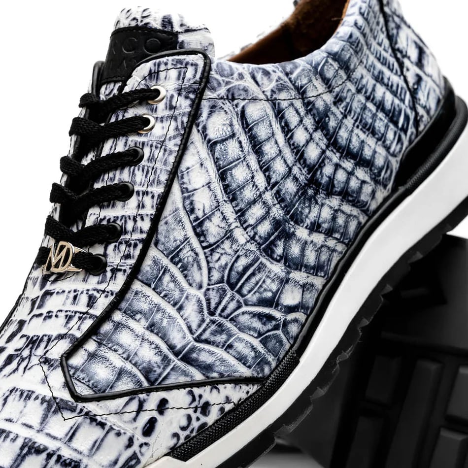 Marco Di Milano Alonzo Men's Shoes Genuine Caiman Crocodile Casual Sneakers - 8