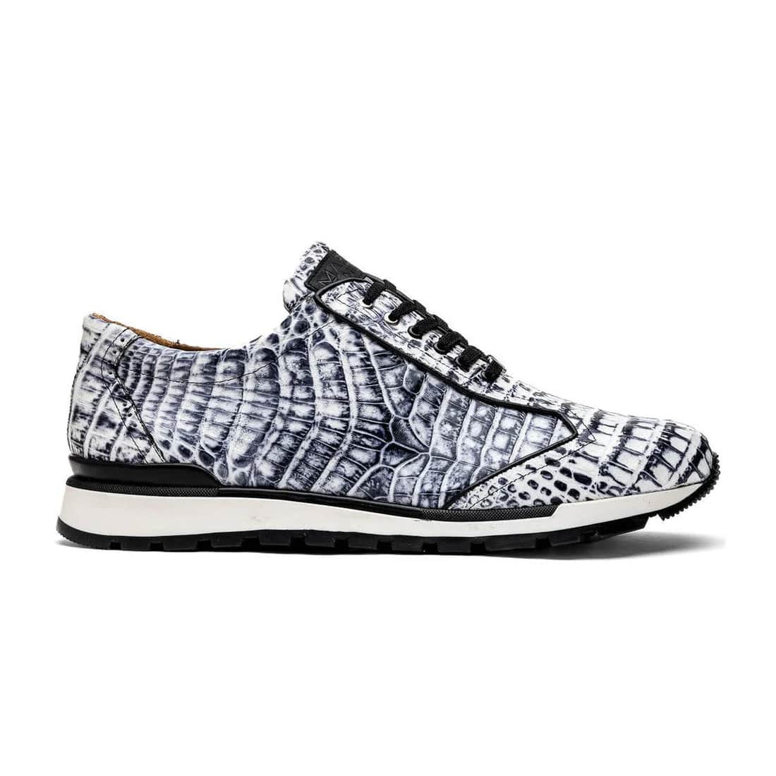 Marco Di Milano Alonzo Men's Shoes Genuine Caiman Crocodile Casual Sneakers - 6