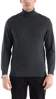 MENS CHARCOAL PULLOVER TURTLENECK SWEATER