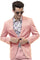 Men's Modern Fit Casual Summer Chino Blazer in Pink