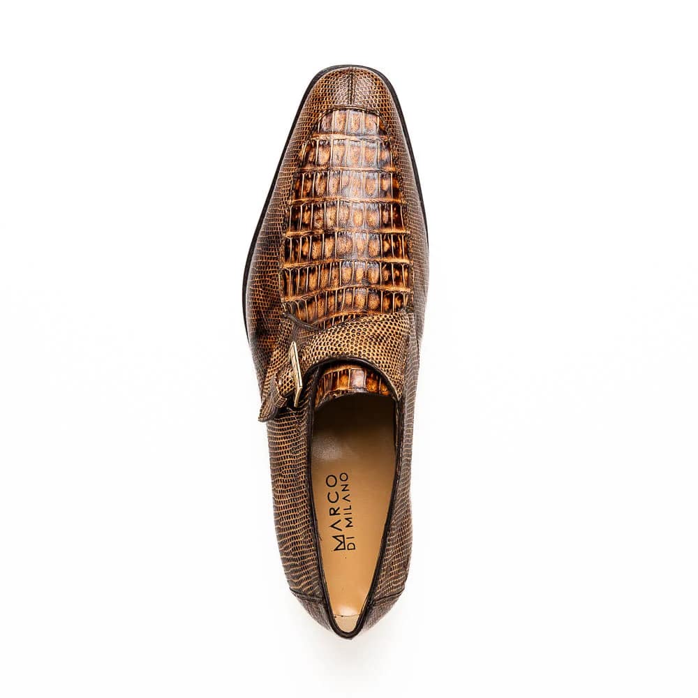 Marco Di Milano Toluca Rustic / Orix Monk Strap Lizard & Crocodile Monk-strap Loafers - 6