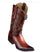 Los Altos Boots Caiman Belly Faded Cognac Pointed Toe Cowboy Boots