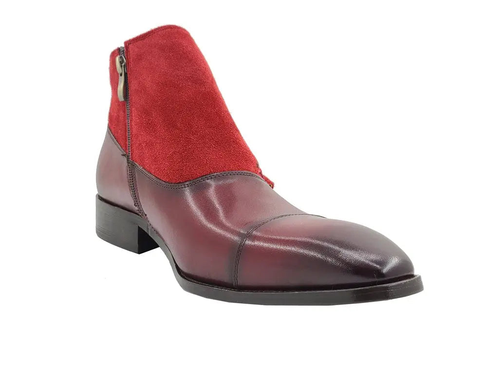 Carrucci Calf & Suede Three Buckles Monk Chukka Boot - 9.5