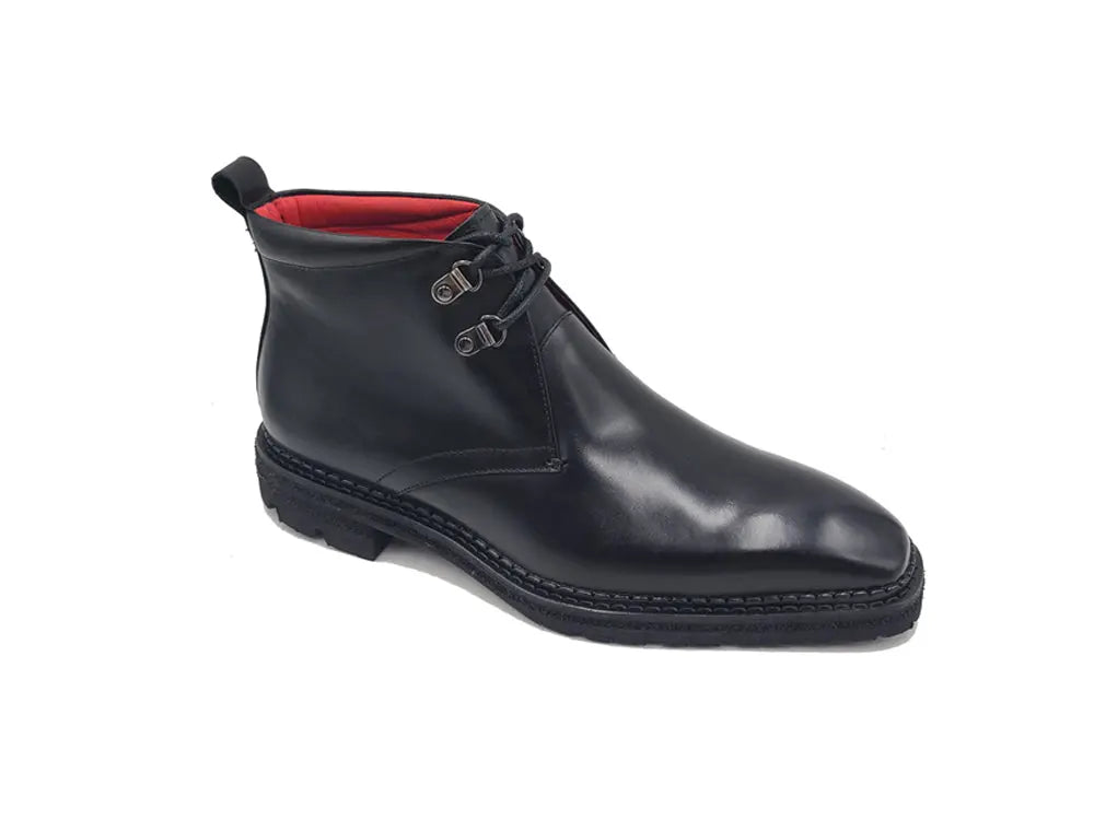 Carrucci Calfskin Chukka Boot with Lug Sole - 9.5