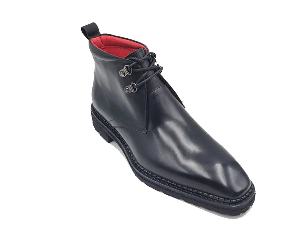 Carrucci Calfskin Chukka Boot with Lug Sole - 9.5