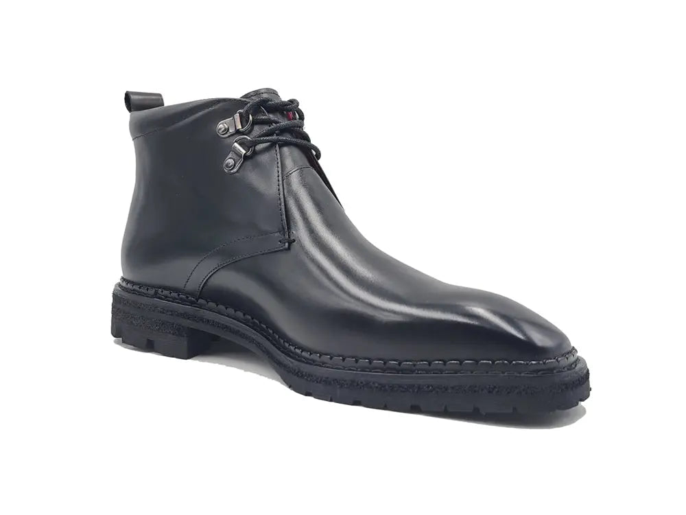 Carrucci Calfskin Chukka Boot with Lug Sole - 9.5