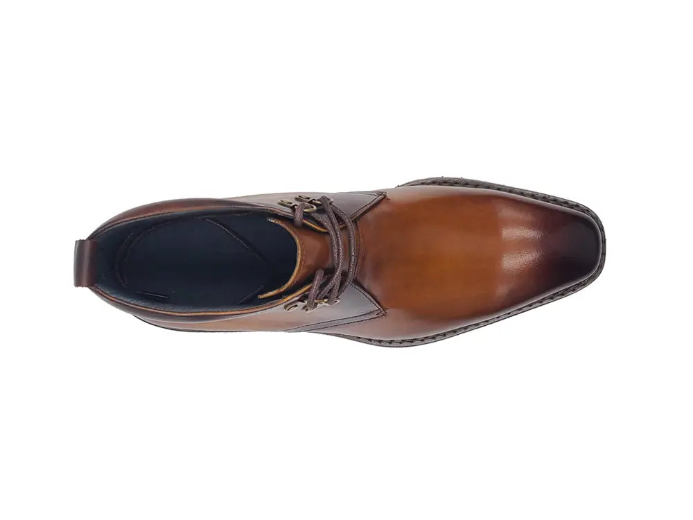 Carrucci Calfskin Chukka Boot with Lug Sole - 9.5