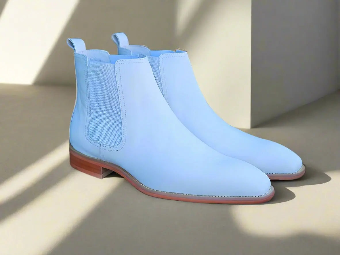 Calfskin Leather Chelsea Boot-New Designer Collection - 7.5