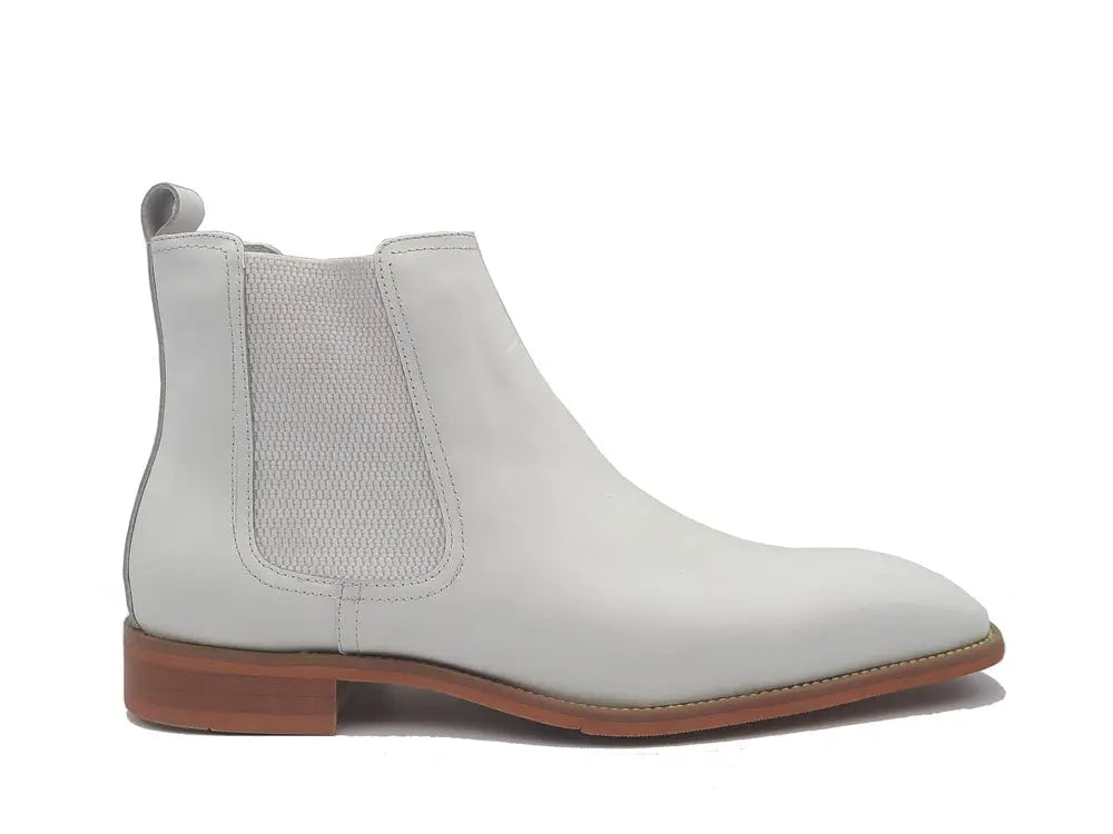 Calfskin Leather Chelsea Boot-New Designer Collection - 7.5