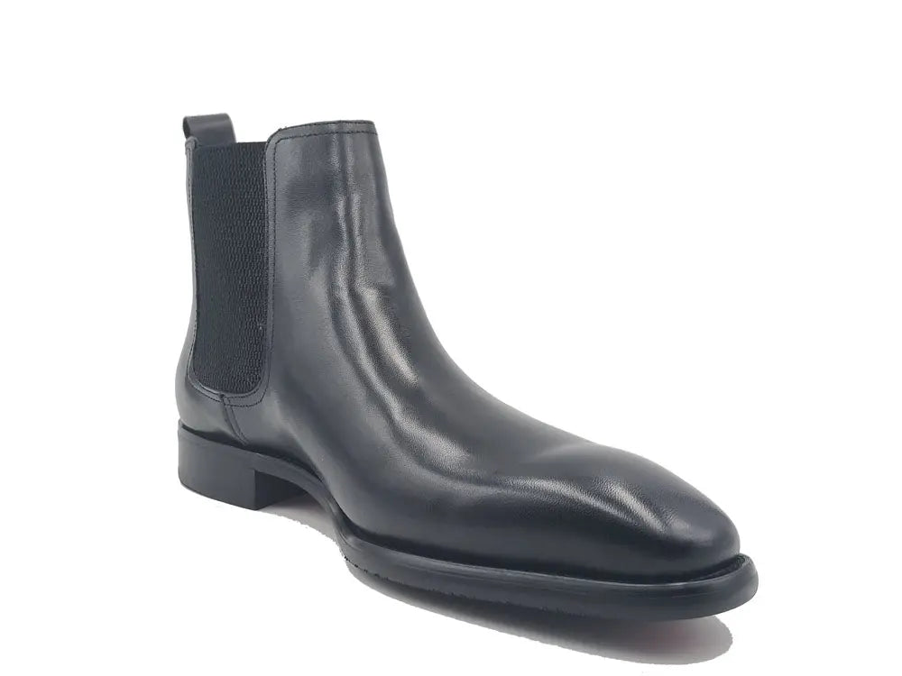 Calfskin Leather Chelsea Boot-New Designer Collection - 7.5